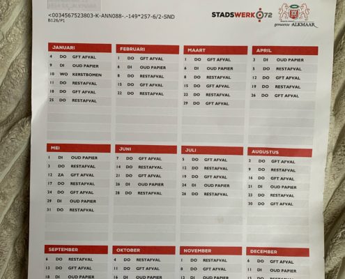 afvalkalender Alkmaar