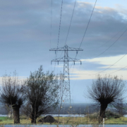 Hoogspanningsmasten bij Stompetoren